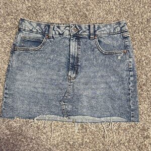 Wild Fable Blue Denim Mid Skirt